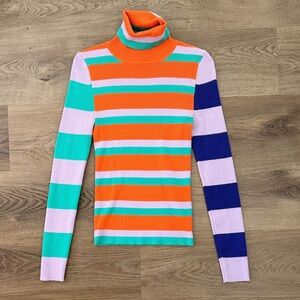 Anthropologie Maeve Striped Turtleneck Sweater | Size S